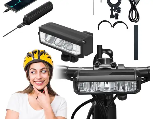 USB LED BISIKLET IŞIĞI 900LM, ŞARJ EDILEBILIR PIL ILE 2000MAH 5 MOD