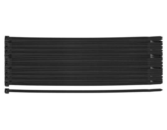 EXTREME kábelkötegelők 4,8 × 200 mm fekete 100 db.