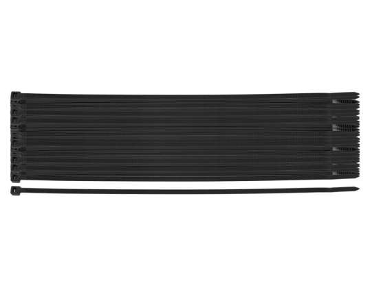 Bridas EXTREME 4.8 × 370 mm negro 50 piezas
