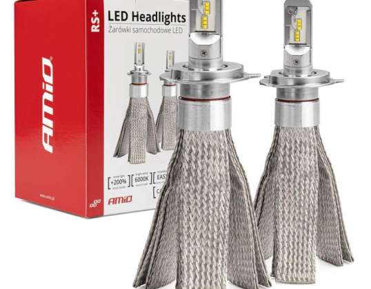 Автомобильные светодиодные лампы серии RS H4 50W Canbus Slim Amio 01082