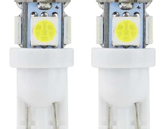 Żarówki led standard t10 w5w 5xsmd 5050 12v amio 01284