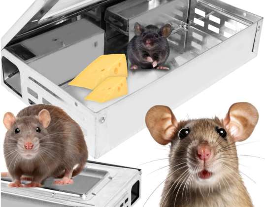 HUMANE MOUSETRAP CAGE – REUSABLE LIVE TRAP WITH VIEWING WINDOW