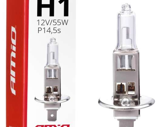 Halogenlampe h1 12v 55w uv-filter e8 amio 01484