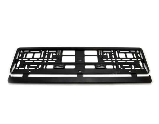 Cadre de plaque d'immatriculation noir flexible sans emballage amio 01642