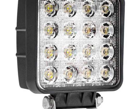 Lampe de travail halogène LED phare AWL05 16 LED 12V 24V AMIO 01700