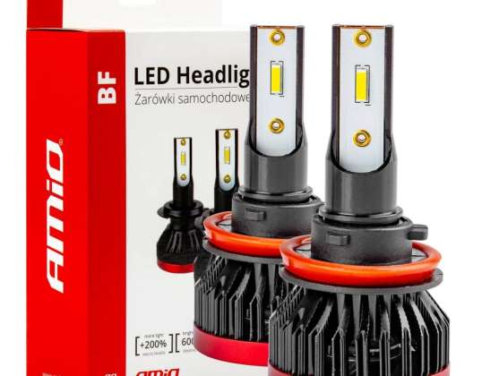 LED autolampen serie BF H8 H9 H11 H16 6000K CANBUS AMIO 02245