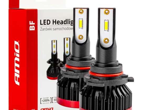 Ampoules LED pour voiture série bf hb3 9005/hir1 9011/h10 6000k canbus amio 02246