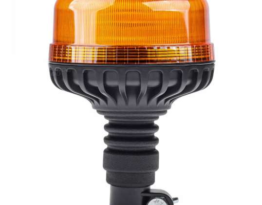 Warnlampe mit Blitzlicht 36 LED Flex R65 R10 12V 24V W03P Amio 02293
