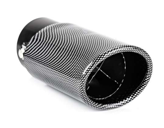 Uitlaat tip RVS mt 020c carbon amio 02350