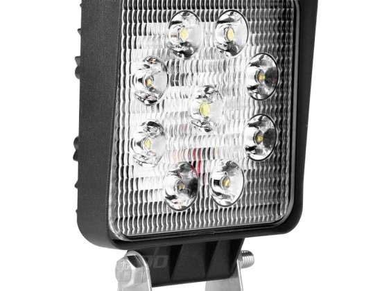 Arbeidslampe halogen LED søkelys awl07 9 LED 12V 24V amio 02421