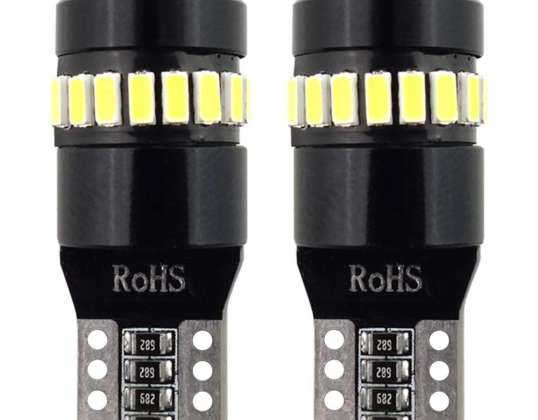 LED-Lampen canbus 18smd 3014   1smd 1smd t10 w5w weiß 12v 24v amio 02446