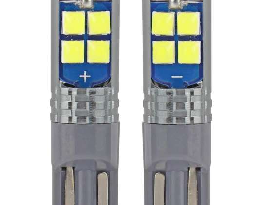 LED-Leuchten w5w canbus 10smd 3030 t10 12v 24v amio 02447