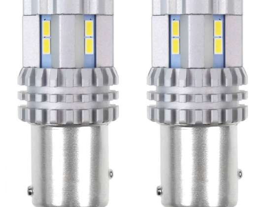 LED-Glühbirnen canbus 3020 22smd ultrahell 1157 bay15d p21/5w weiß 12v 24v amio 02450