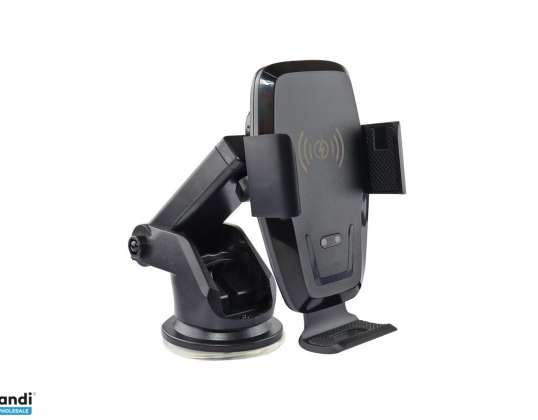 Handyhalterung fürs Auto mit Saugnapf und kabellosem Ladegerät phw 05 amio 02481