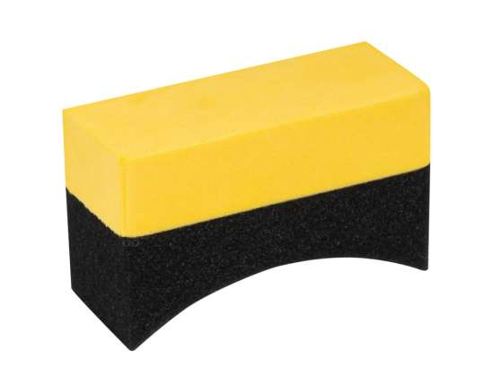 Éponge applicateur pour pneus automobiles 95x35x65 mm amio 02519