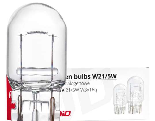Halogenlampen T20 W21W W3x16d 12V 10 Stk. amio 02551