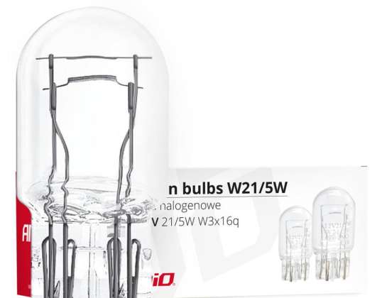 Halogenlampen t20 w21/5w w3x16q 10 Stk. amio 02552