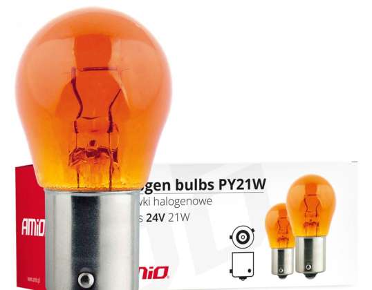 Halogenlampen py21w bau15s 24v 21w amber 10 Stück