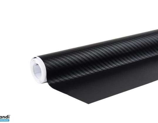 Folie aus Karbon 3D schwarz 30cm x 150cm amio 02598