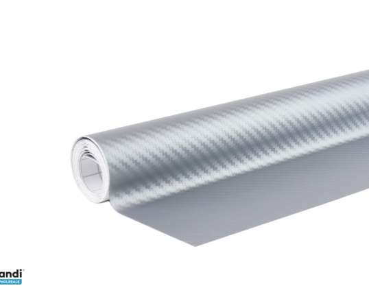 Carbonfolie 3D Silber 30cm x 150cm Amio 02600