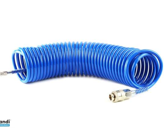 Spiralslange for komprimert luft pe 5x8mm 10m pt 04 amio 02603