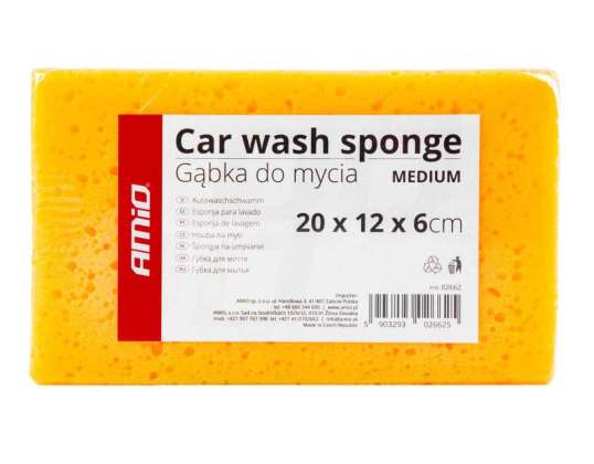 Éponge de lavage de voiture medium 20 x 12 x 6 cm amio 02662