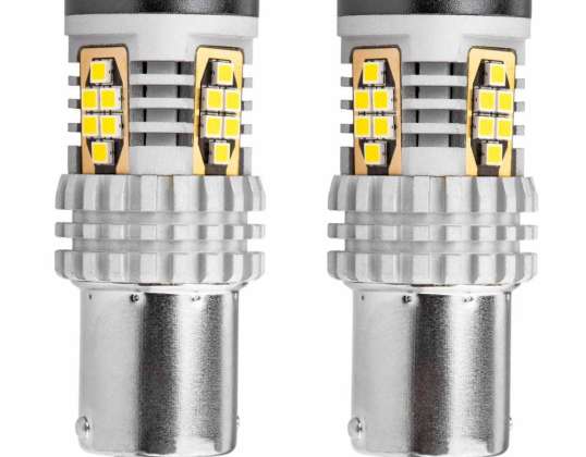 LED-Lampen canbus 3020 24smd 1156 ba15s p21w r10w r5w weiß 12v 24v amio 02797