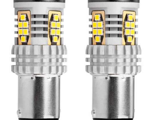 LED-Lampen canbus 3020 24smd 1157 bay15d p21/5w weiß 12v 24v amio 02798