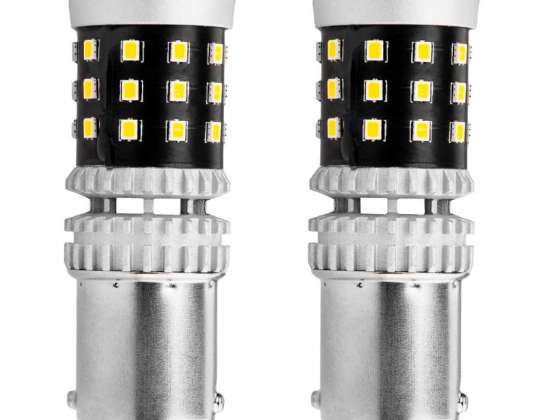 LED-Lampen canbus 2016 39smd 1156 ba15s p21w r10w r5w weiß 12v 24v amio 02799