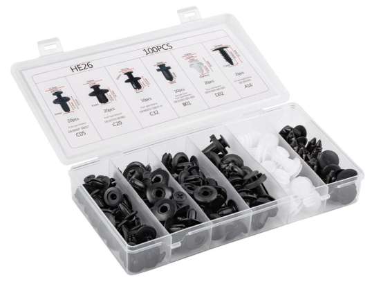 Auto Clips Set 100 Stück amio 02830