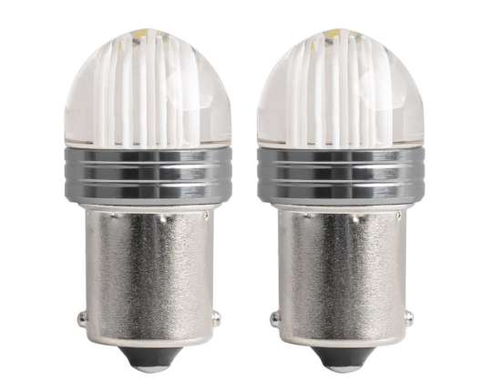 Lâmpadas LED padrão P21W 9SMD 12V blister claro 2 pcs. amio 02953