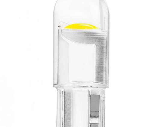Світлодіодна лампочка стандартна прозора біла T10 W5W 12V біла 100 шт Amio 02955