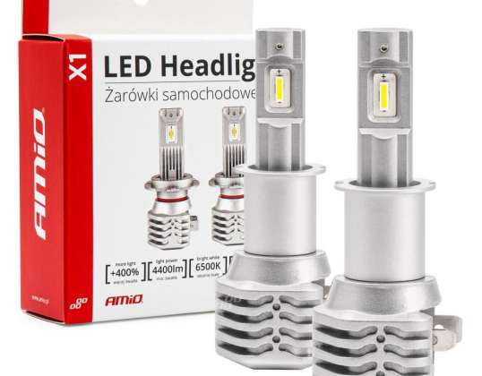 Auto LED Glühlampen Serie X1 H3 6500K CANBUS AMiO 02964