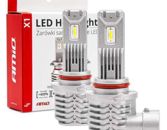 LED-Autolampen Serie x1 hb3 9005/hir1 9011/h10 6500k canbus amio 02968
