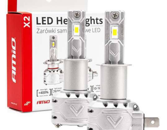 LED-Autolampen Serie X2 H3 6500K Canbus AMiO 02971