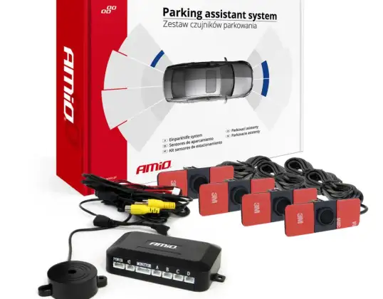 Parkeersensorenset met camera en LCD-display intern 16 5mm amio 02993