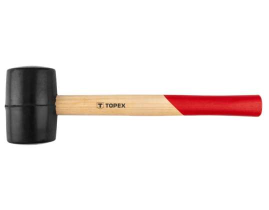 Maillet en caoutchouc 60 mm/400 g. manche en bois