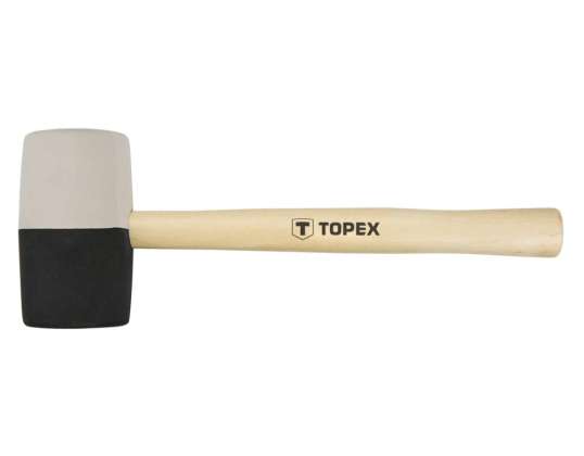 Rubberen hamer 63 mm/680 g. zwart-witte rubber