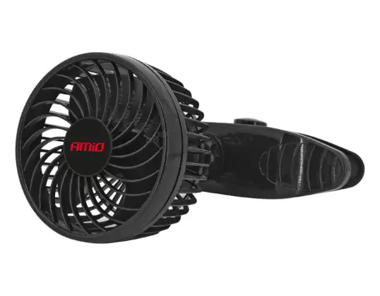 Ventilateur de voiture avec clip 12v amio 03005