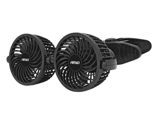 Ventilateur de voiture avec clip 24v amio 03013