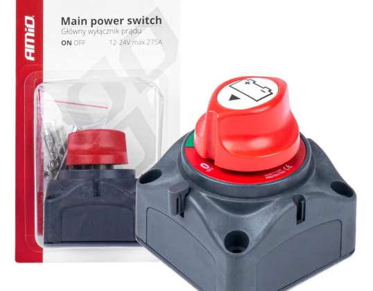 Interruptor desconector de corriente palanca batería 275A amio 03028