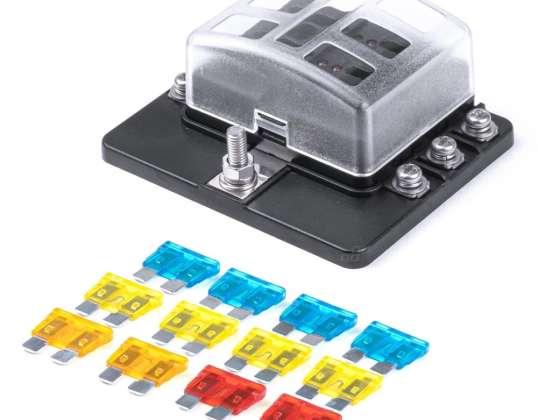 Ceramic Fuse Box 6 Sockets Fuse amio 03039
