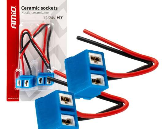 Angled Ceramic Connectors H7 Socket Plug Amio 03055