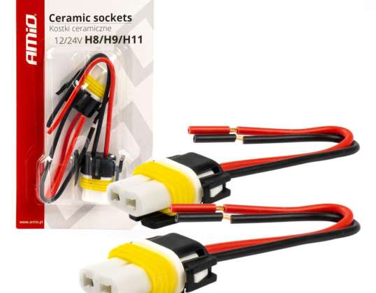Simple ceramic blocks h8/h11/h16 socket plug amio 03056