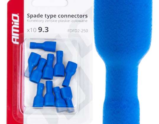 Isolierte weibliche flache Steckverbinder 6.6mm amio 03068
