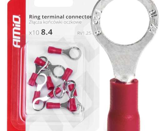 Conectores de terminales de ojo 8.4mm 10uds amio 03079