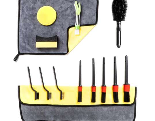 Grote detailing set voor het reinigen van auto's amio 03100