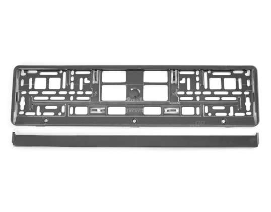 Metalized Graphite License Plate Frame amio 71457/01170gr
