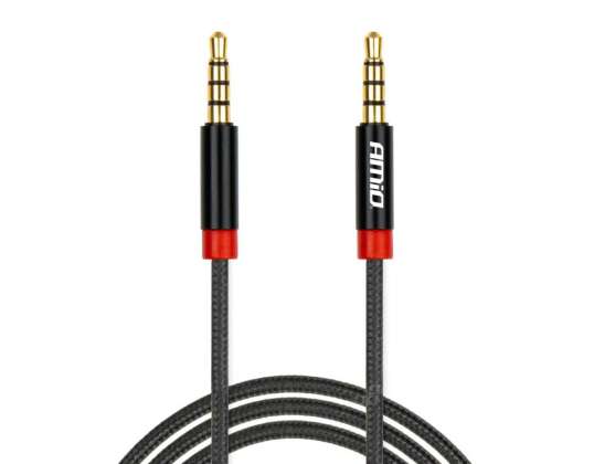 Kabel aux mini jack 3.5mm oplot 100cm amio 03269