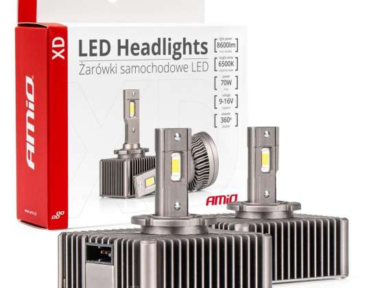 Żarówki żarniki led seria xd d5s 6500k canbus amio 03314